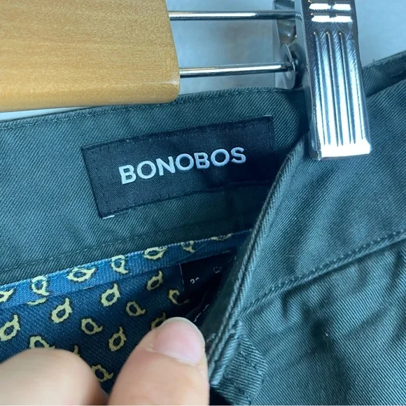 Bonobos Dark Green Men's Slim Pants sz 33/32 - Picture 7 of 7
